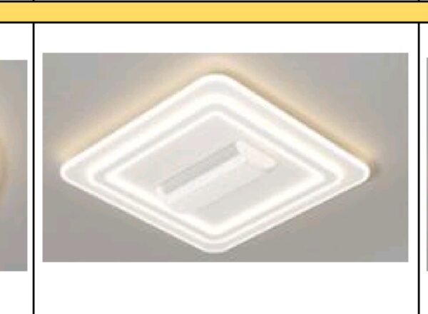 Modern bladeless Ceiling Fans with CCT Lights with Remote Control 6 speeds 3000K-6500K dimmable LED Enclosed Fan Ceiling Light