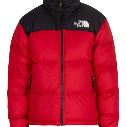 the-north-face-red-Red-1996-Retro-Nuptse-Down-Jacket North Face Puffer men jacket 700,Red Size M,L,XL,2XL with Hood