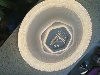 185634 Led ceiling light, 48cm, 95W, Bulk head Light, 3colour